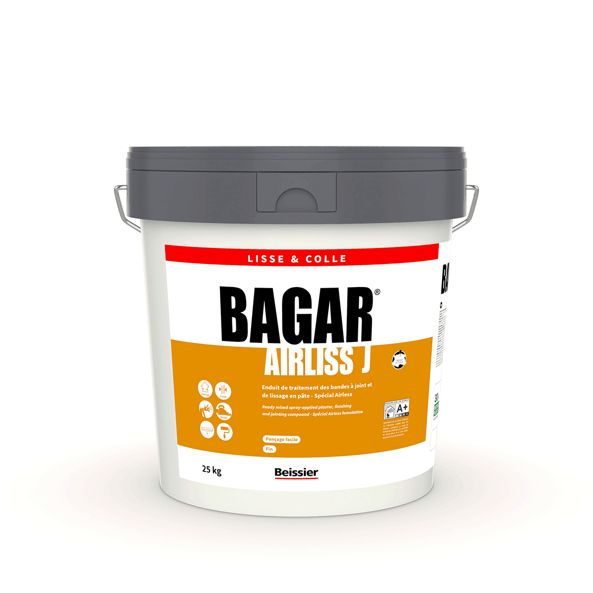 BAGAR AIRLISS J : Enduit de traitement des bandes à joint et de lissage