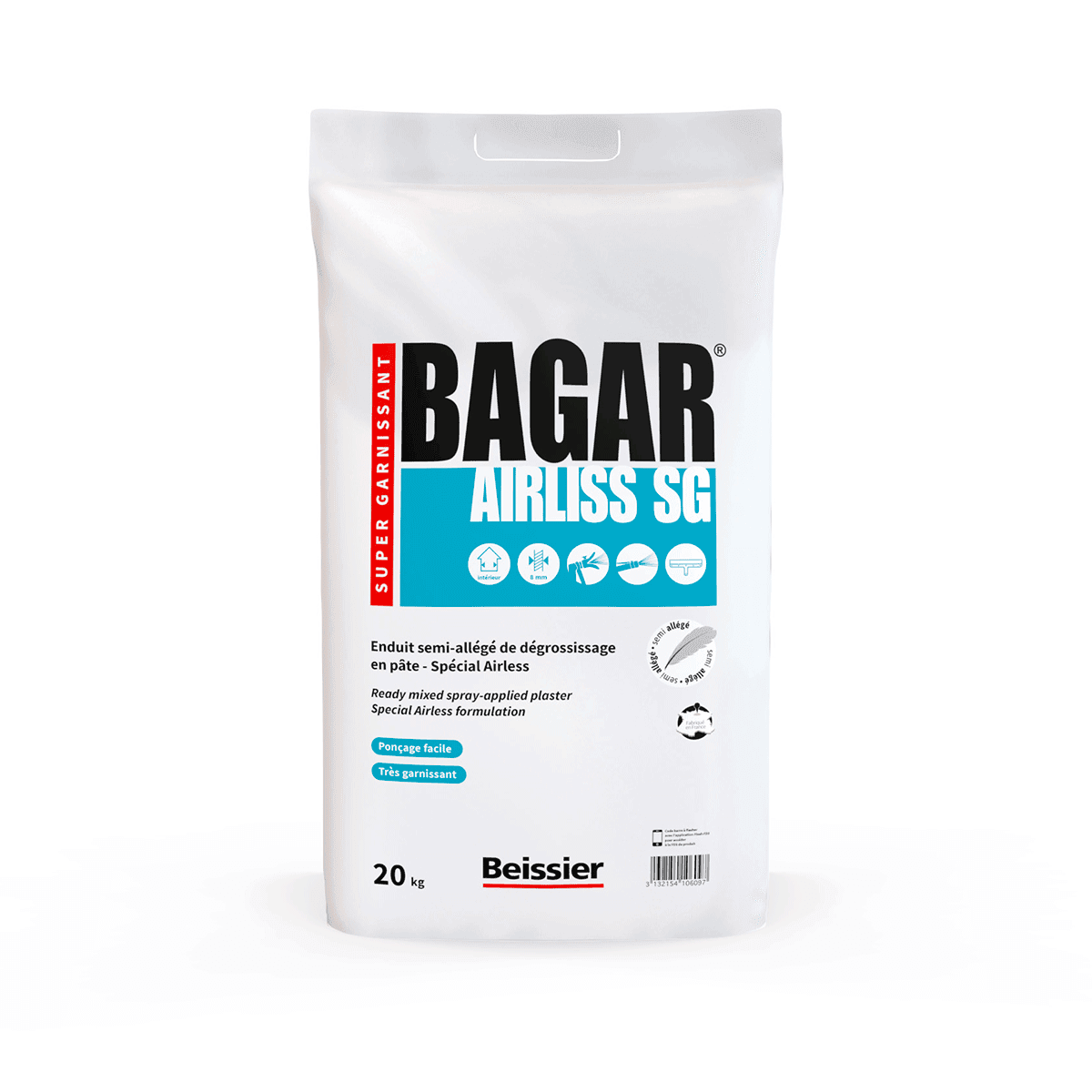 BAGAR AIRLISS SG : Enduit de dégrossissage