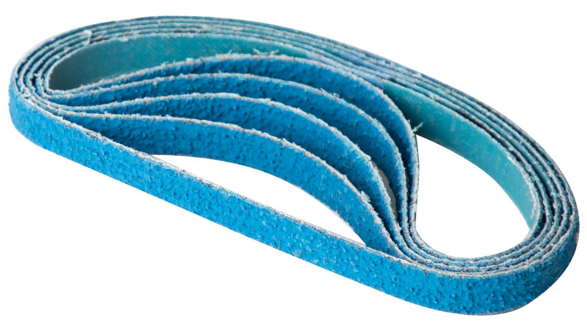 File Belt ZIR 12 mm x 330 mm bande courte abrasive