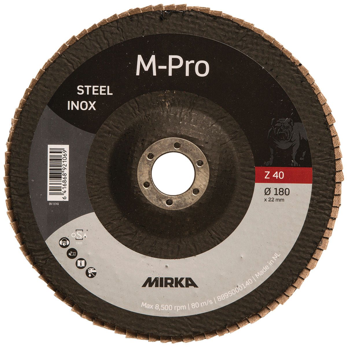 Disque à lamelles M-PRO 180 x 22 mm Inox